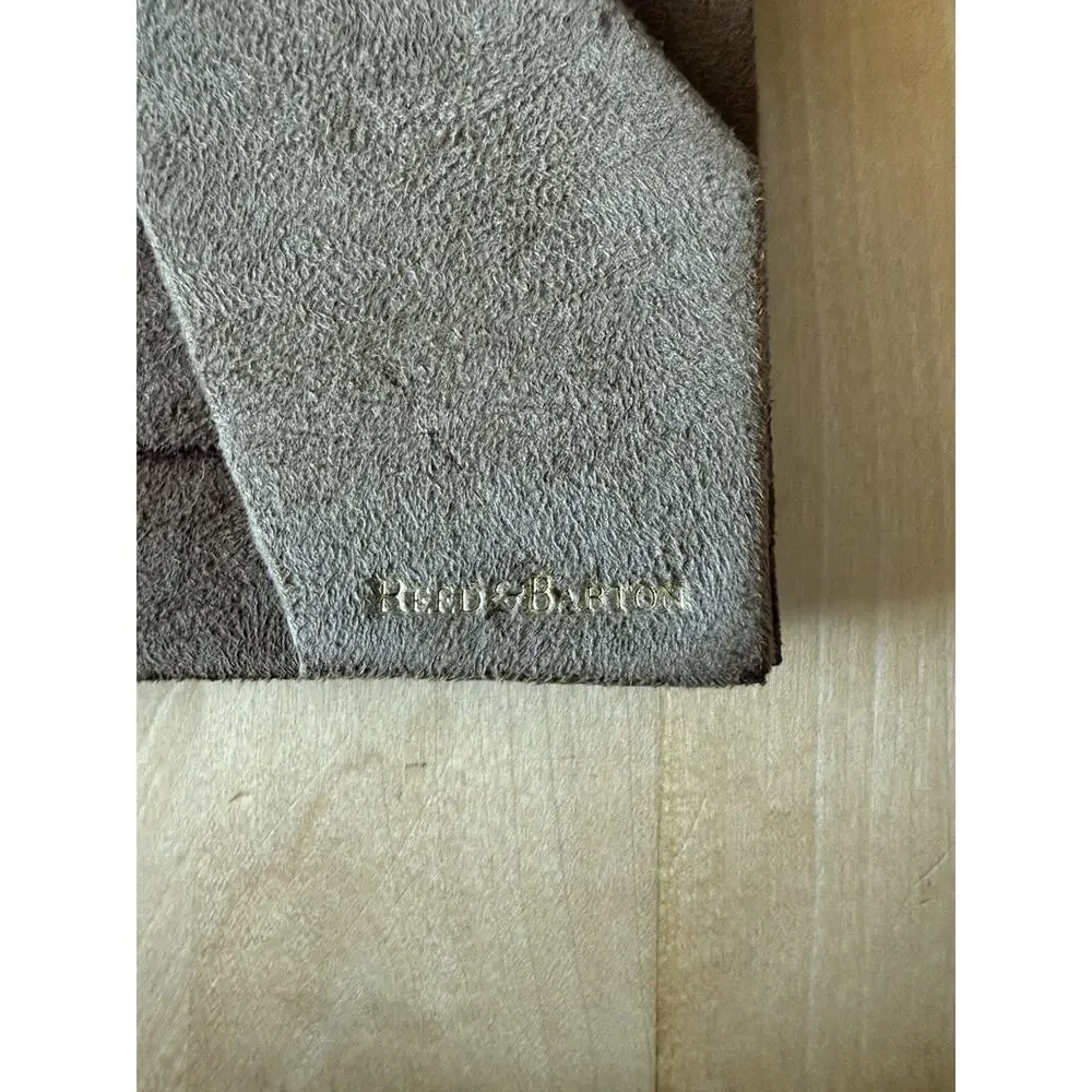 Reed & Barton Brown Leather 5x 7 Frame SMALL FLAW